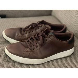 COLE HAAN Men's Brown Leather Sneakers